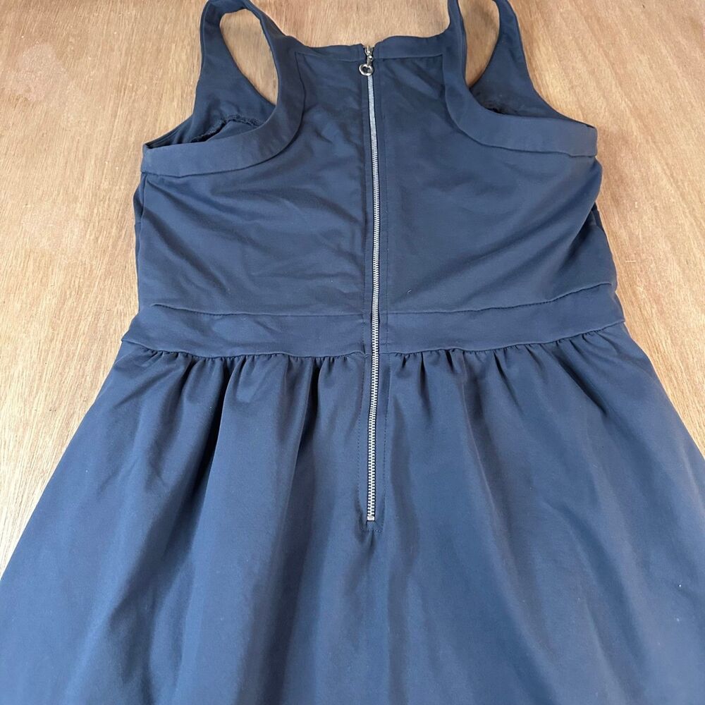 Cynthia Rowley Women’s Dark Gray Fit & Flare Dress M Nylon Spandex Racerback